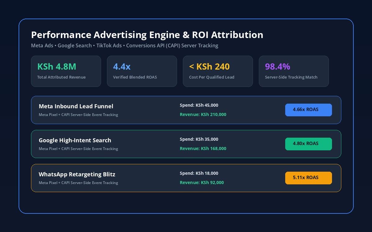 Performance Advertising & Search Marketing Dashboard